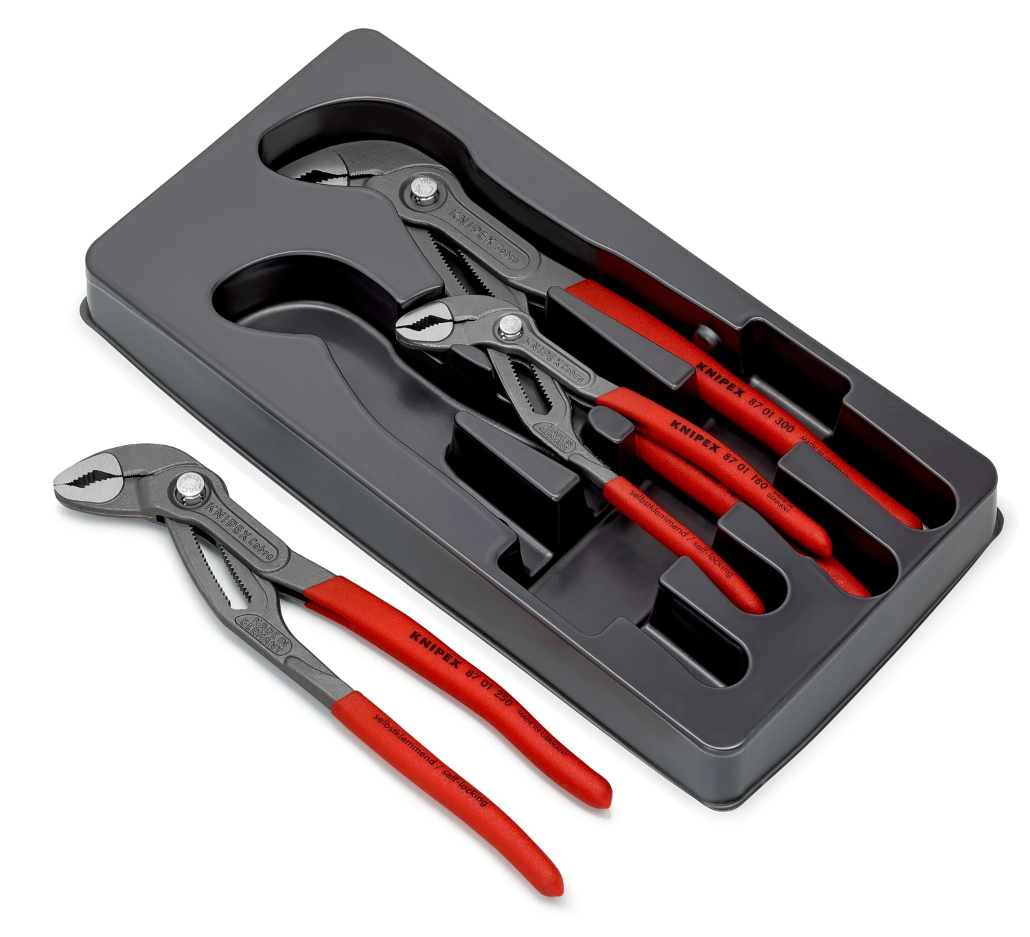 Knipex 00 20 09 V02 Cobra® 3 Piece Water Pump Plier Set 4 Knipex 00 20 09 V02 Cobra® 3 Piece Water Pump Plier Set - Image 2