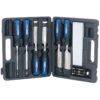 Draper 88605 8 Piece Wood Chisel Set With Sharpening Stone &amp; Honing Guide -Home Tools Sale 146309994