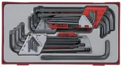 Teng TTHT28 Metric &amp; AF Hexagon &amp; Torx Key Set In Toolbox Module Tray