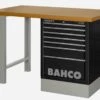 Bahco 1495K7CBKWB15TD Heavy Duty MDF Top Workbench With 7 Drawer Black Cabinet 1500mm Long 2 Bahco 1495K7CBKWB15TD Heavy Duty MDF Top Workbench With 7 Drawer Black Cabinet 1500mm Long -Home Tools Sale 1495KCWB15TD Black