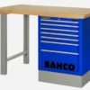 Bahco 1495K6CBLWB18TW Heavy Duty Wooden Top Workbench With 6 Drawer Blue Cabinet 1800mm Long 2 Bahco 1495K6CBLWB18TW Heavy Duty Wooden Top Workbench With 6 Drawer Blue Cabinet 1800mm Long -Home Tools Sale 1495KCWB15TW Blue