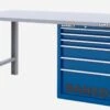 Bahco 1495KH6BLWB18TS Heavy Duty Low Height Steel Top Workbench With 6 Drawer Blue Cabinet 1800mm Long 2 Bahco 1495KH6BLWB18TS Heavy Duty Low Height Steel Top Workbench With 6 Drawer Blue Cabinet 1800mm Long -Home Tools Sale 1495KH6WBTS blue 1