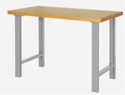 Bahco 1495WB18TWGR Heavy Duty Chestnut Top Workbench Silver 1800mm Long