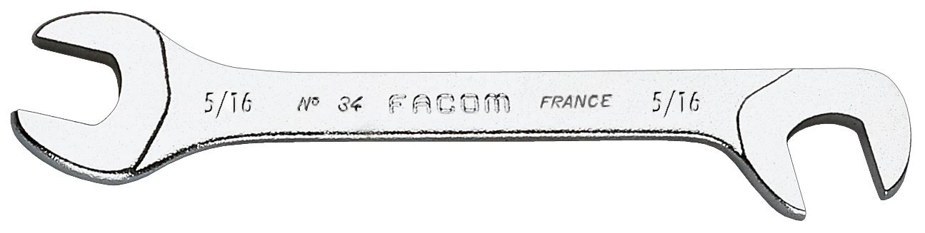 Facom 34.38-3/8" AF Midget Wrench With Open Ends AT 15 And 75 Degrees 3 Facom 34.38-3/8" AF Midget Wrench With Open Ends AT 15 And 75 Degrees