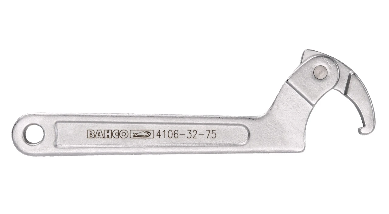 Bahco 4106 Hinged Hook Wrench 32-75mm 3 Bahco 4106 Hinged Hook Wrench 32-75mm
