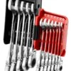 Facom 467BF.JP12 12 Piece Flexible Head Anti-Slip Ratchet Combination Spanner Set 7-19mm -Home Tools Sale 467BF.JP12