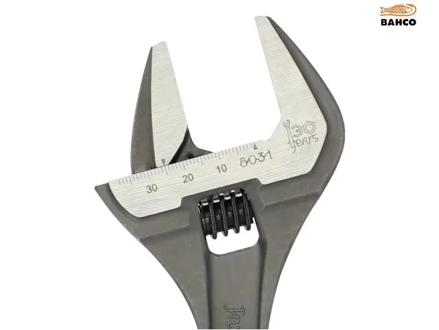 Bahco 130 Year Anniversary 8031 Adjustable Wrench 8" Extra Wide Jaw Opening 38mm - Limited Edition 4 Bahco 130 Year Anniversary 8031 Adjustable Wrench 8" Extra Wide Jaw Opening 38mm - Limited Edition - Image 2