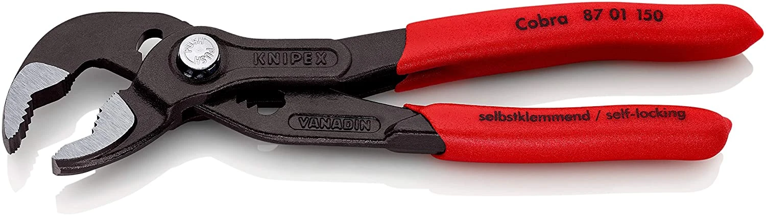 Knipex 87 01 150 Cobra® Waterpump Pliers PVC Grip 150mm - 30mm Capacity 3 Knipex 87 01 150 Cobra® Waterpump Pliers PVC Grip 150mm - 30mm Capacity