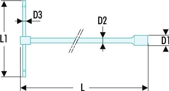 Facom 98B.8 Metric Sliding T-Handle Socket Wrench 8mm 8 Facom 98B.8 Metric Sliding T-Handle Socket Wrench 8mm - Image 6