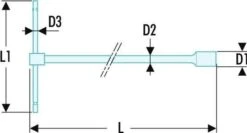Facom 98B.10 Metric Sliding T-Handle Socket Wrench 10mm -Home Tools Sale 98B.8 5