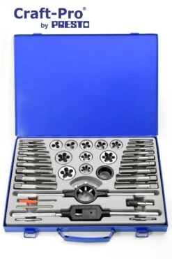 Craft-Pro By Presto Tap And Die Set M6 - M24 In A Steel Case