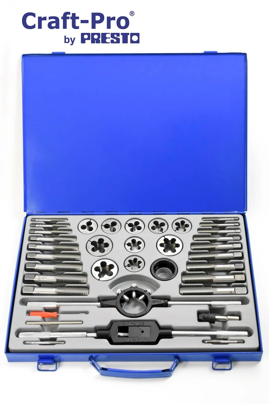 Craft-Pro By Presto Tap And Die Set M6 - M24 In A Steel Case 3 Craft-Pro By Presto Tap And Die Set M6 - M24 In A Steel Case