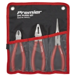 Sealey AK8564 Pliers Set 3 Piece Long Nose, Combination &amp; Diagonal Cutters (Snips) -Home Tools Sale AK8564.V2 IN POUCH STRAIGHT DFC0283763 1
