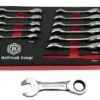 Britool Hallmark BHSRWSET12 12 Piece Stubby Ratchet Combination Spanner Set In Foam Tray -Home Tools Sale BHSRWSET12