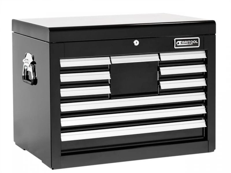 Britool Expert E010241B 10 Drawer Tool Chest Cabinet - Top Box - Black 3 Britool Expert E010241B 10 Drawer Tool Chest Cabinet - Top Box - Black
