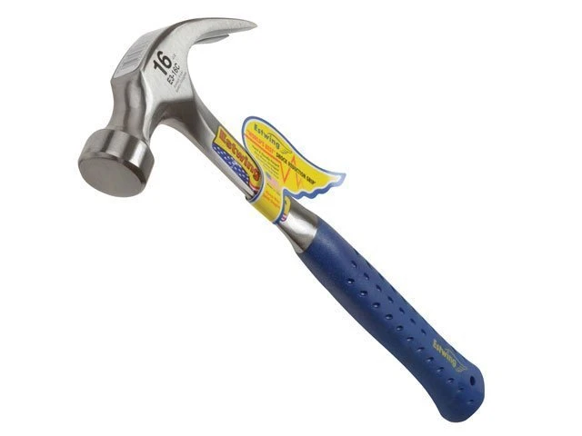 Estwing E3/16C Curved Claw Hammer - Vinyl Grip 450g (16oz) 3 Estwing E3/16C Curved Claw Hammer - Vinyl Grip 450g (16oz)