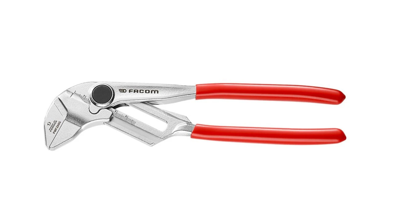 Facom PWF250G Push Button Waterpump Slip Joint Pliers Wrench PVC Grip 250mm 4 Facom PWF250G Push Button Waterpump Slip Joint Pliers Wrench PVC Grip 250mm - Image 2