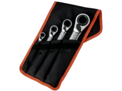 Bahco S4RM/4T 4 Piece Reversible 4-in-1 Ratchet Spanner Set