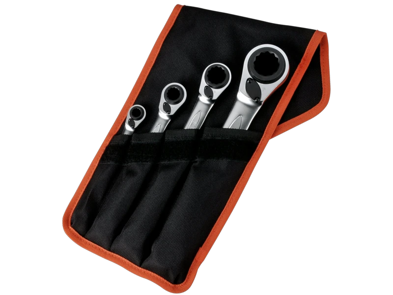 Bahco S4RM/4T 4 Piece Reversible 4-in-1 Ratchet Spanner Set 3 Bahco S4RM/4T 4 Piece Reversible 4-in-1 Ratchet Spanner Set