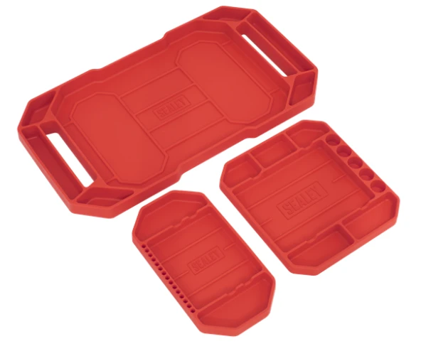 Sealey APNST4 Flexible Tool Trays Non-Slip - Pack Of 3 3 Sealey APNST4 Flexible Tool Trays Non-Slip - Pack Of 3