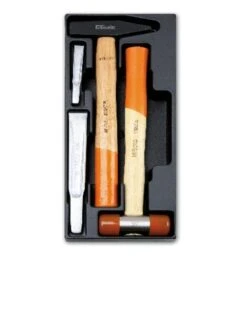 Beta T234 4 Piece Hammer &amp; Chisel Set In Plastic Module Tray