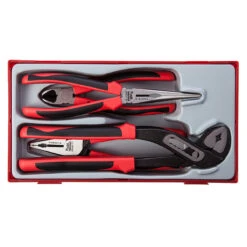 Teng TT440-T 4 Piece TPR Plier Set In Tool Box Module Tray