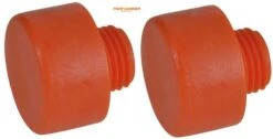 Thor 73-410PF Replacement Orange Plastic Face For Wooden & Plastic Handle Hammer 32mm - 2 Pack