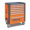 Beta C37/7 7 Drawer Mobile Roller Cabinet - Orange -Home Tools Sale c3771