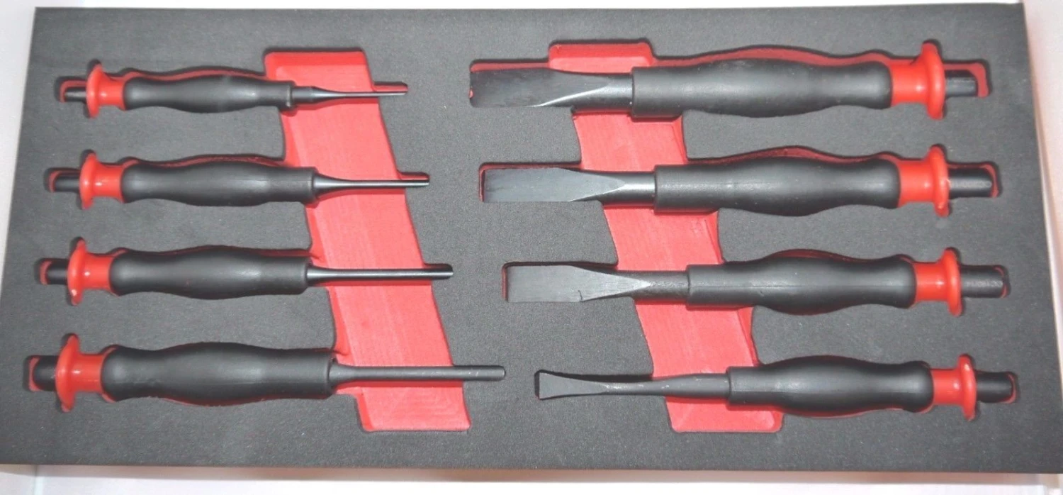 Britool Hallmark HMPC8TC 8 Piece Punch And Chisel Set With Comfort Grip Handles 3 Britool Hallmark HMPC8TC 8 Piece Punch And Chisel Set With Comfort Grip Handles